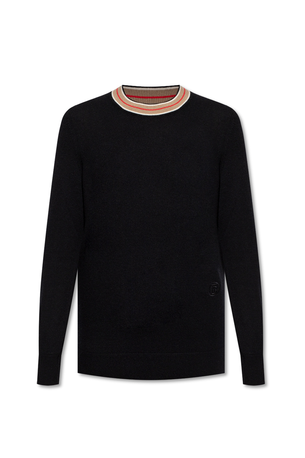 Burberry monogram-embroidered cheapest fine-knit merino wool jumper S